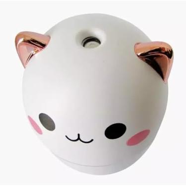 Imagem de B-MAX Umidificador Difusor de Ar Ultrassônico Gatinho, 250ml, 7 Cores LED, Aromatizador Portátil com Cabo USB, Modelo BM071 - MEDIDAS 10.9 x 0.8 x 0.8 CM