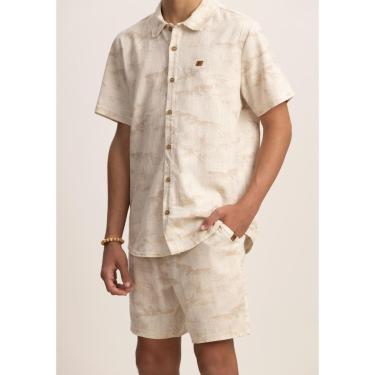 Imagem de Bermuda Infantil Menino Estampada em Linho Alakazoo-Masculino