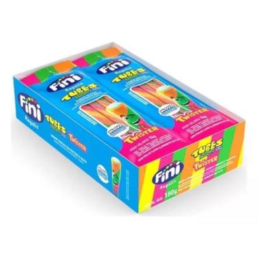 Imagem de Bala Fini Tubes Regaliz Diversos 15g C/ 12 Unidades - 180g