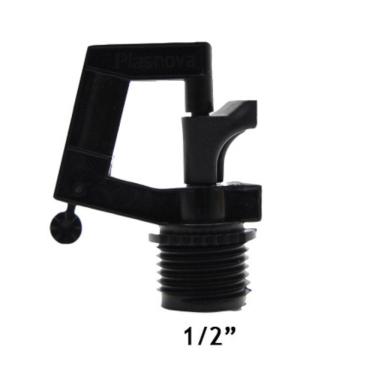 Imagem de Microaspersor Micrão 1-2" Rotor Rain Plasnova Irrigação 5unid Cor Amarelo