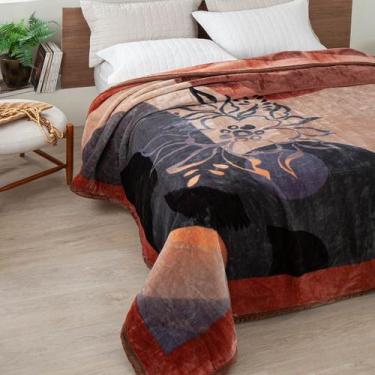 Imagem de Cobertor Grosso e Quente Casal AntiAlérgico Raschel Estampas - jolitex