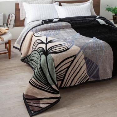 Imagem de Cobertor Casal Antialérgico Raschel Jolitex 1,80x2,20m Miramare Cinza