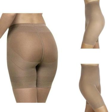 Imagem de Short Redutora e Modeladora Feminina Loba Lupo, P, Chocolate