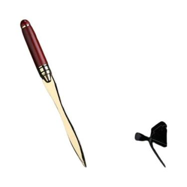 Imagem de Abridor De Cartas Em Madeira De Mogno, Cortador De Envelopes, Presente