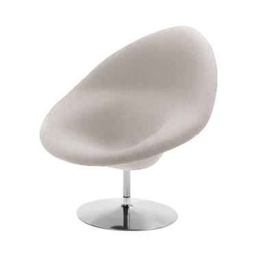 Imagem de Poltrona Design Gondula Linho Bege