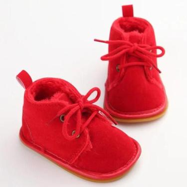 Imagem de Sapatos Princesa Com Laço Vermelho Para Bebês Meninas, Antiderrapantes