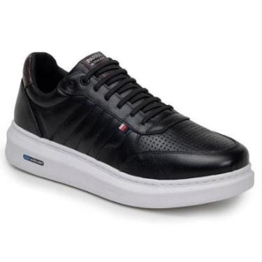 Imagem de Tênis Masculino Couro Legitimo Leve Detalhado-Masculino