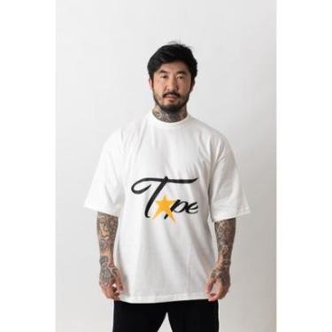 Imagem de Camiseta Oversized Gola Alta Superstarr Off White-Unissex