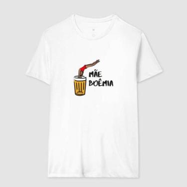 Imagem de Camisa Camiseta Feminina Mãe Boêmia Bebida Carnaval Folia Bloco Confor