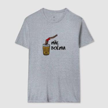 Imagem de Camisa Camiseta Feminina Mãe Boêmia Bebida Carnaval Folia Bloco Confor