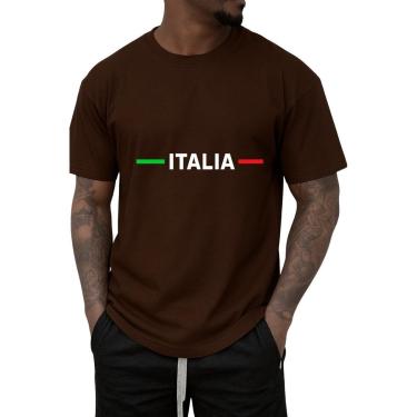 Imagem de Camiseta Gmm Shoes Itália Masculina Casual com Logo Estampado-Masculino