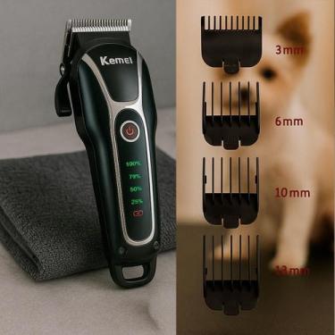 Imagem de Cortador Kemei Pet Recarregável E Silencioso, Bivolt