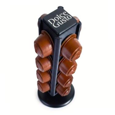 Imagem de Suporte Cápsula Dolce Gusto Vertical Rotativo Luxo Giratório Cor:Preto