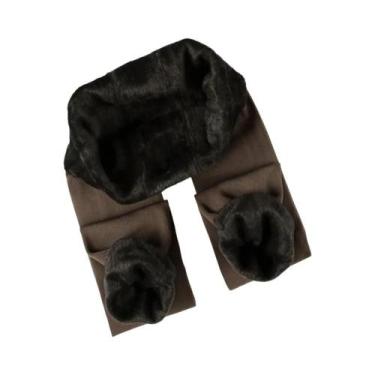 Imagem de Leggings Femininas De Cintura Alta Em Veludo Grosso, 8 Cores, Tamanhos