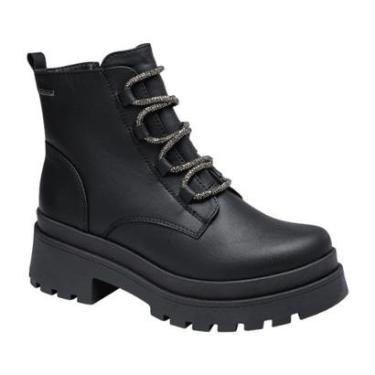 Imagem de Bota Dakota G9861 Coturno Cadarço Brilho Tratorado Ziper Feminino-Feminino