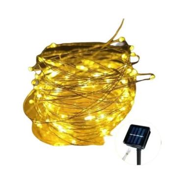 Imagem de Cordão De Luz Solar À Prova d'Água Para Exterior Com 8 Modos, Fio De C