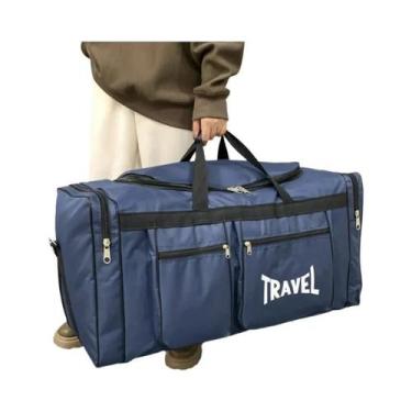 Imagem de Bolsa De Viagem Dobrável Impermeável De Grande Capacidade, Resistente 