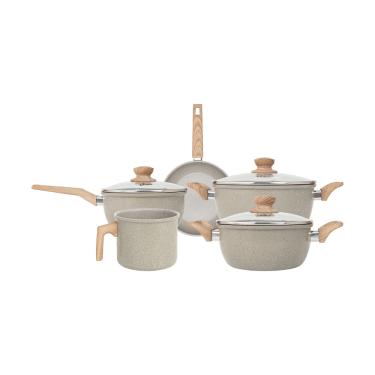 Imagem de Conjunto Panelas Leiteira 5 Peças Cinza Dust Oster