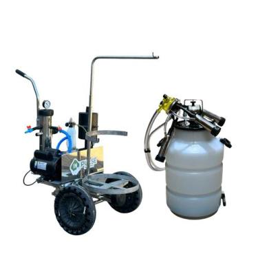 Imagem de Ordenhadeira Mecânica Móvel Inox Bv 450, com 1 Conjunto de ordenha Aco