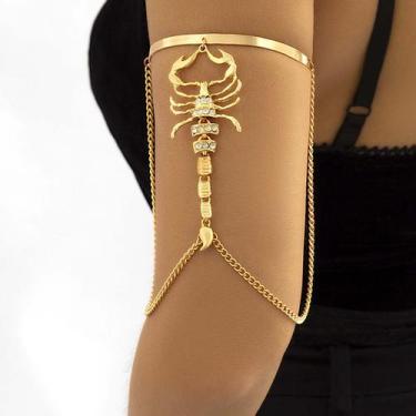 Imagem de Pulseira Bracelete de Braço Prateada Festas Luxo Noiva - - anjo da mam