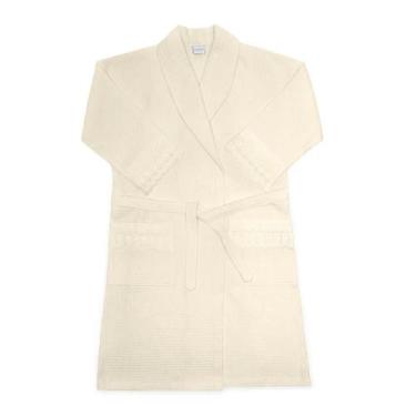 Imagem de Roupão KazzaVip Unissex Piquê 100%Algodão Linha Cristal Aplicação de R