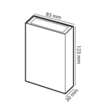 Imagem de Arandela Persaid Externa Multi Fachos Branca 4W 3000K Luz