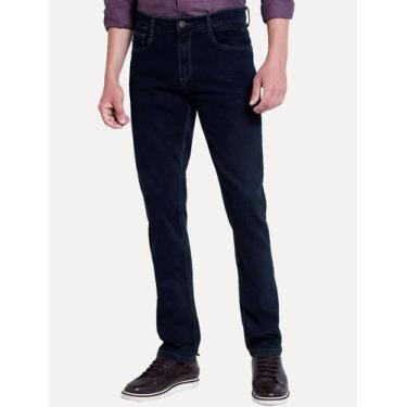 Imagem de Calça Dudalina Jeans Masculina Regular Right Five Pockets Escura, 42