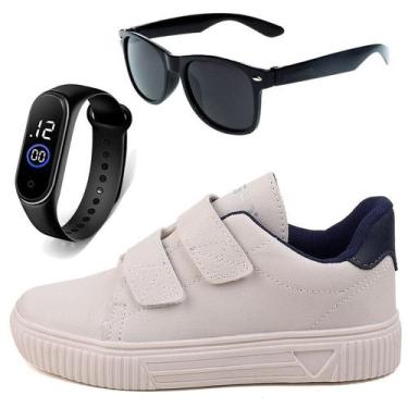 Imagem de Sapatenis Infantil Sapatilha Calce Facil Casual Social LIGHT + Oculos 