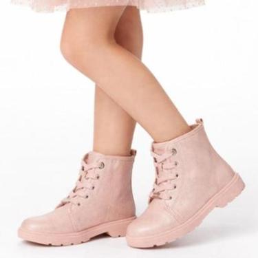 Imagem de Bota Molekinha Infantil Coturno Tratorado 2164.134 - Rosa-Feminino
