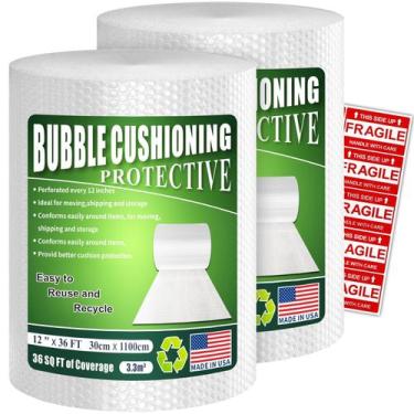 Imagem de Plástico bolha A&A resistente 2 unidades 30 cm x 11 m por rolo