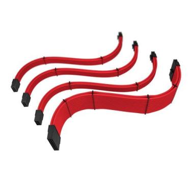 Imagem de Cabo Extensor de Fonte Sleeved Rise Mode, 4 em 1, 1x 24p ATX, 1x 4+4p 