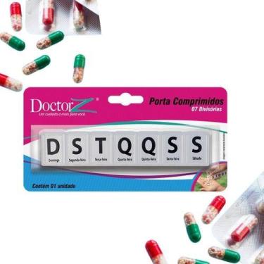 Imagem de Porta Comprimidos Semanal Medicamentos Caixa Para Remédio - doctor z