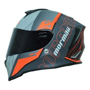 Imagem de Capacete Moto Mormaii M1 Origin Red+narigueira Neon Vermelho, 58