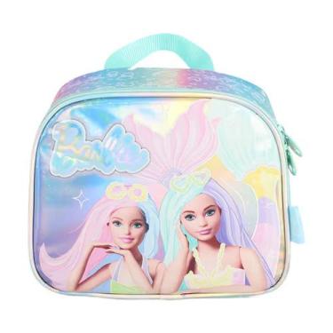 Imagem de Lancheira Térmica Escolar Infantil Barbie Metálico, Verde
