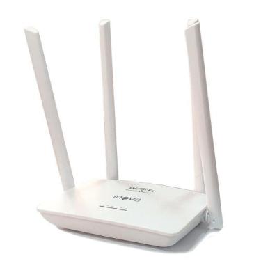 Imagem de Roteador Inova 300 Mbps Branco Rou 6011 Wifi 4 Ant 110/220v