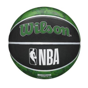 Imagem de Bola De Basquete NBA Team Tiedye Boston Celtics Wilson, Preto, Verde