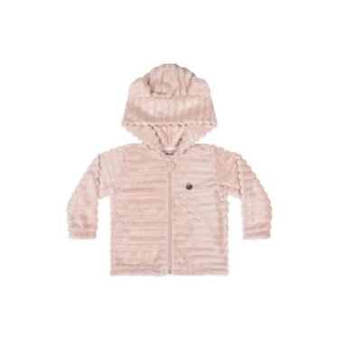 Imagem de Jaqueta Bebê Capuz Orelha Quimby, Rosa