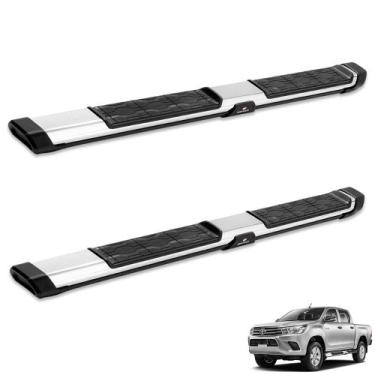 Imagem de Estribo Lateral Hilux 2016 a 2021 Alumínio Cromado Keko My Road