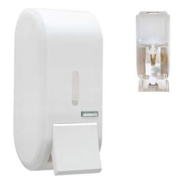 Imagem de Dispenser Álcool Gel Suporte Sabonete Líquido Urban - Premisse, Branco
