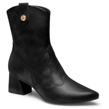 Imagem de Bota Cano Baixo Mississipi J1063 Feminina - Preta, Preto, 37
