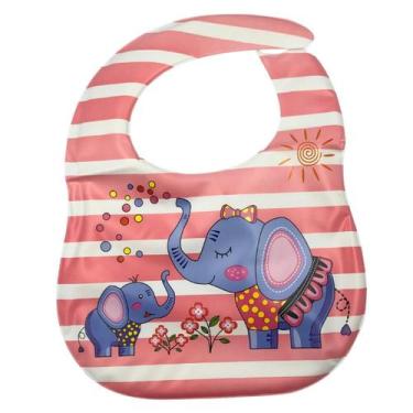 Imagem de Babador Infantil De Bebê Color Impermeável 1 Unidade - ISSAM, Elefante