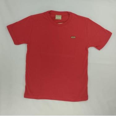Imagem de Camiseta Masculino/menino milon malha/Casual, Vermelho, 10