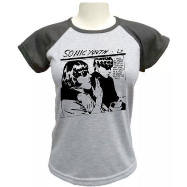 Imagem de Babylook Sonic Youth Feminina - alternativo basico, Cinza, P
