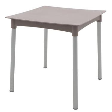Imagem de Mesa Tramontina Diana Summa em Polipropileno Camurça com Pernas de Alu