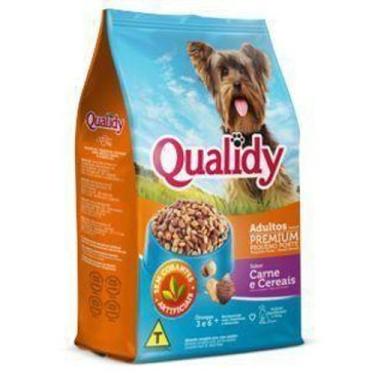 Imagem de Ração Qualidy Cães Pequeno Porte Premium - Carne e cereais - 1Kg