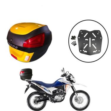 Imagem de Baú 29l Awa Proos + Sup Baú Superior Bros 150/160 2015+, Amarelo