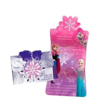Imagem de Convite de aniversário frozen uma aventura congelante - Regina Festas