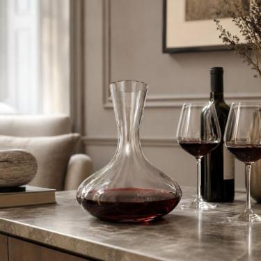 Imagem de Decanter Cristal Fracalanza Soffiato Canelado Vinhos 1,8L
