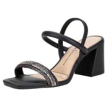 Imagem de Sandália feminina salto grosso dakota y8911, Preto, 36