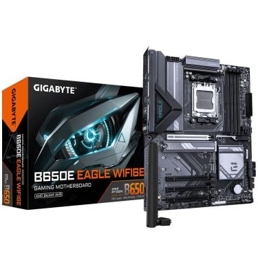 Imagem de Placa Mãe Gigabyte B650E Eagle Wi-Fi 6E com Socket AM5 e DDR5 para Alto Desempenho com RGB e Conectividade 2.5GbE